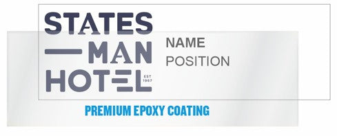 Statesman Hotel name Badge