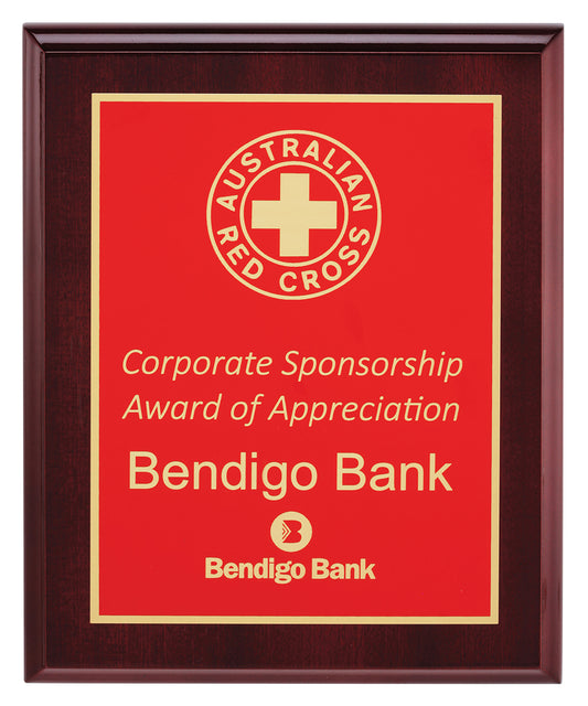 Designer Red Plaque