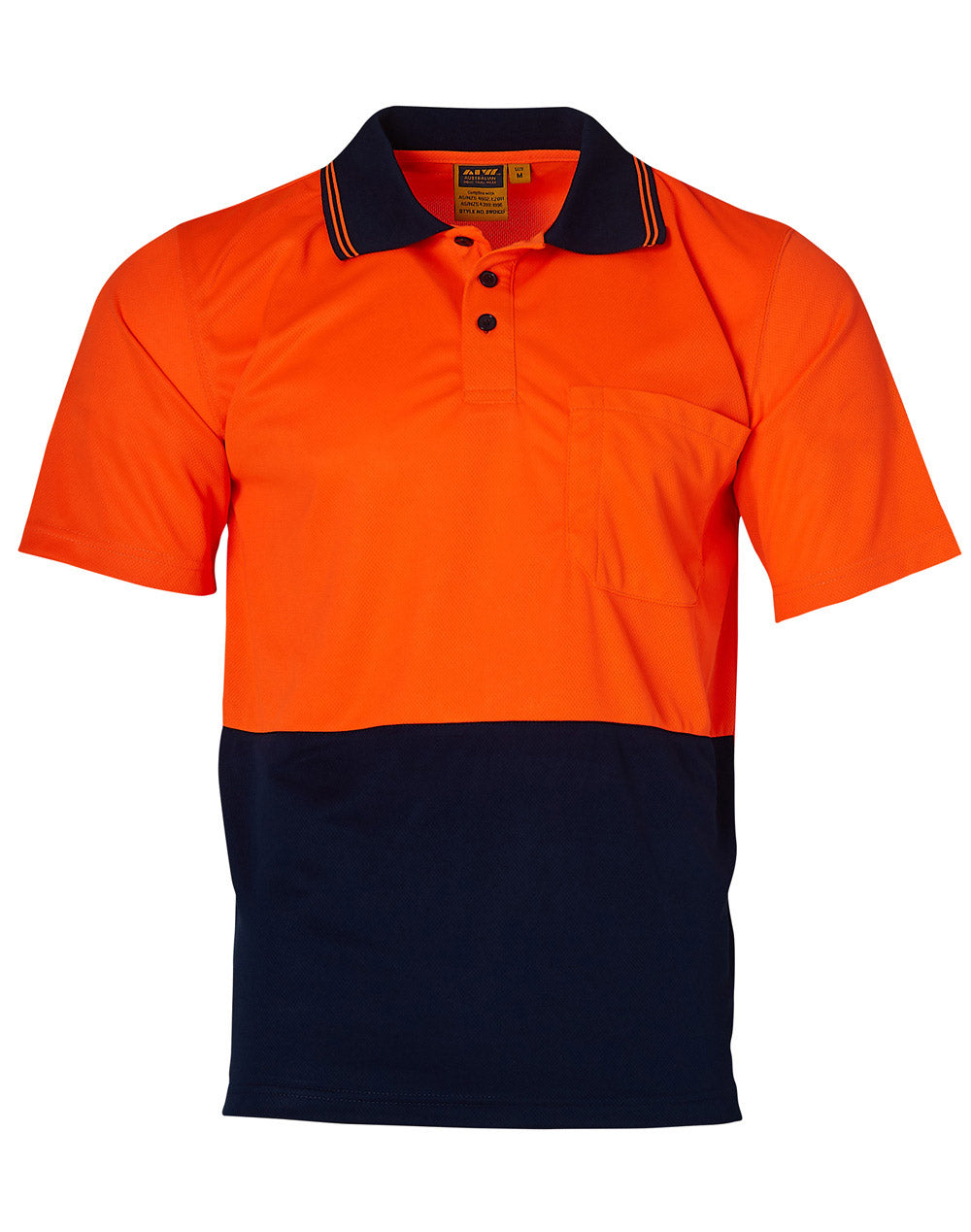 [SW01TD] Hi-Vis truedry safety polo S/S