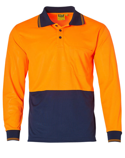 [SW05TD] Hi-Vis truedry safety polo L/S