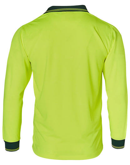 [SW05TD] Hi-Vis truedry safety polo L/S