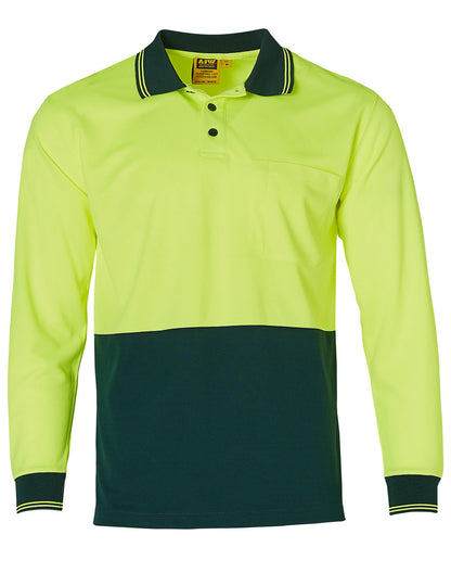 [SW05CD] Hi-Vis cooldry safety polo L/S