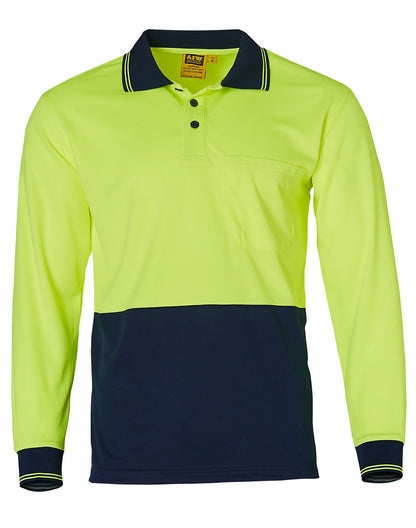 [SW05TD] Hi-Vis truedry safety polo L/S