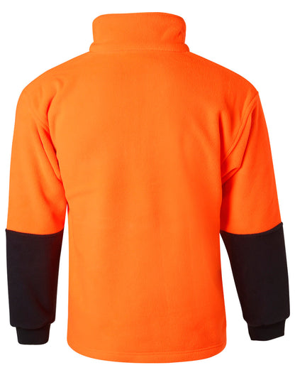 [SW07] Hi-Vis polar fleece half zip pullover