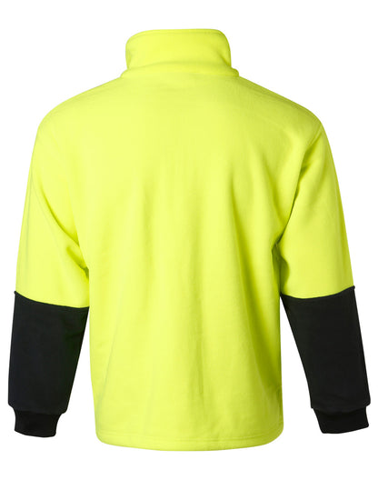[SW07] Hi-Vis polar fleece half zip pullover
