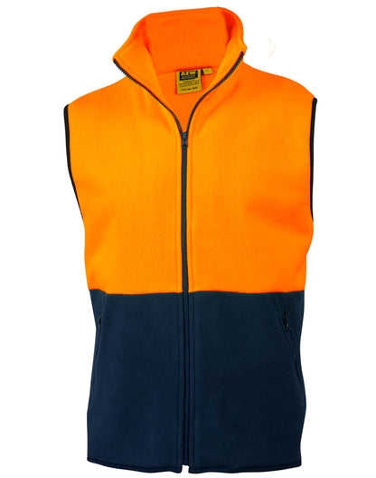 [SW08] Hi-Vis two tone polar fleecy vest