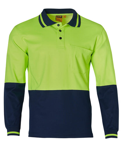 [SW11] Hi-Vis truedry safety polo L/S