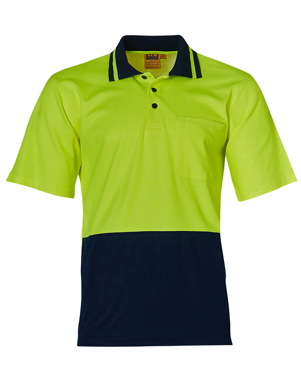 [SW12] Hi-Vis truedry safety polo S/S