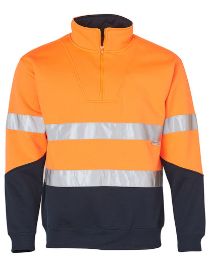 [SW14] Hi-Vis L/S Fleecy Collar Sweater 3M Tapes