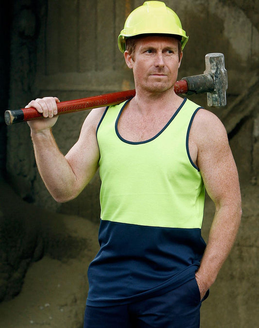 [SW15] Hi-Vis TrueDry Mesh Knit Safety Singlet