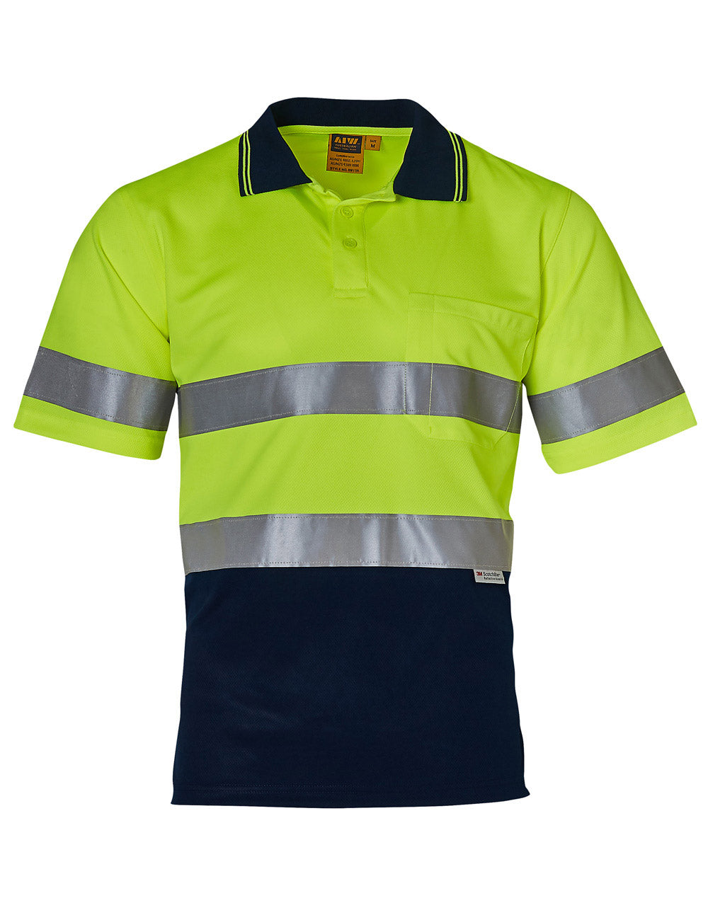 [SW17A] Hi-Vis S/S Safety Polo 3M Tapes