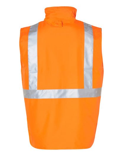 [SW19A] Hi-Vis Reversible Safety Vest With Hoop Pattern 3M Tapes