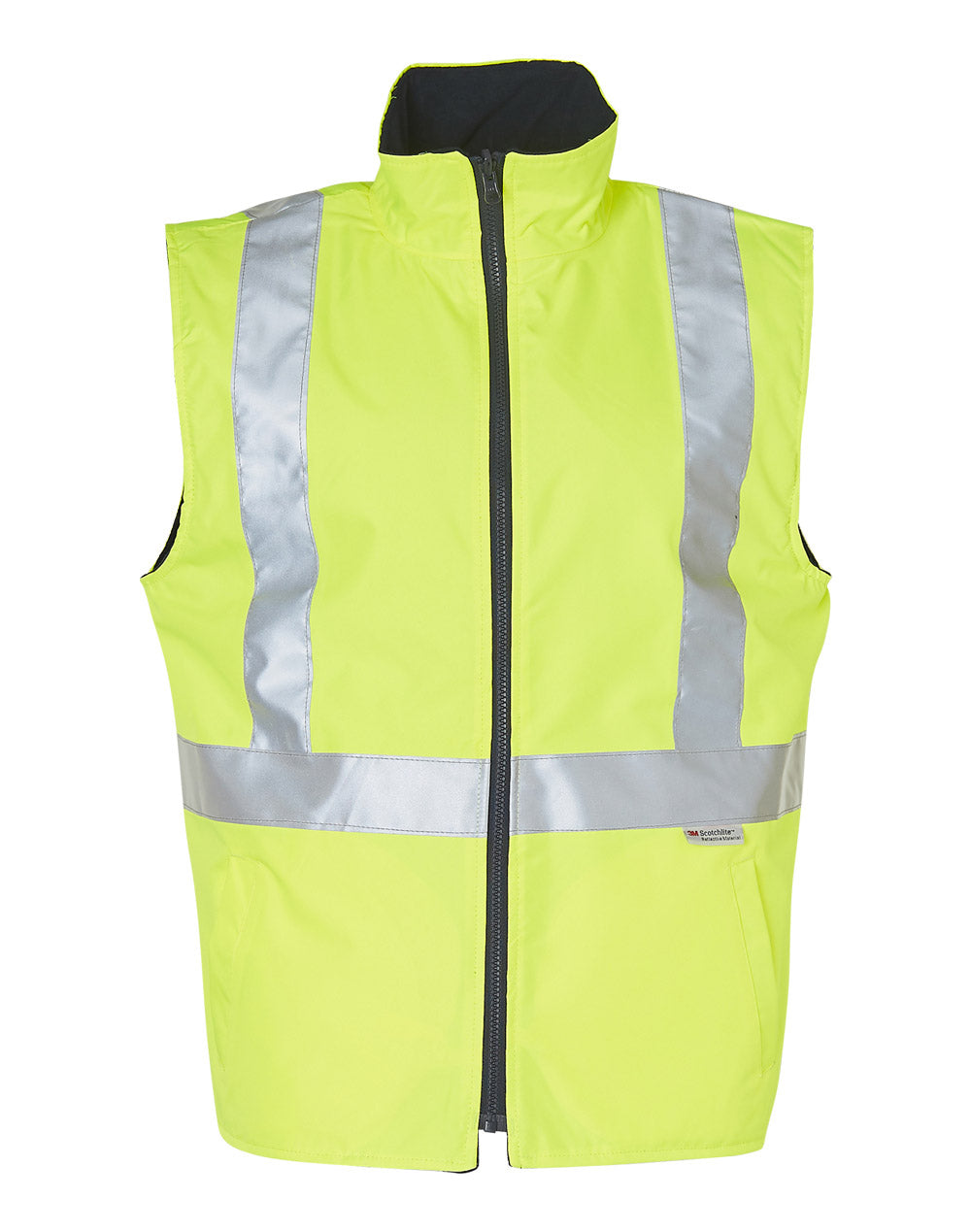 [SW19A] Hi-Vis Reversible Safety Vest With Hoop Pattern 3M Tapes
