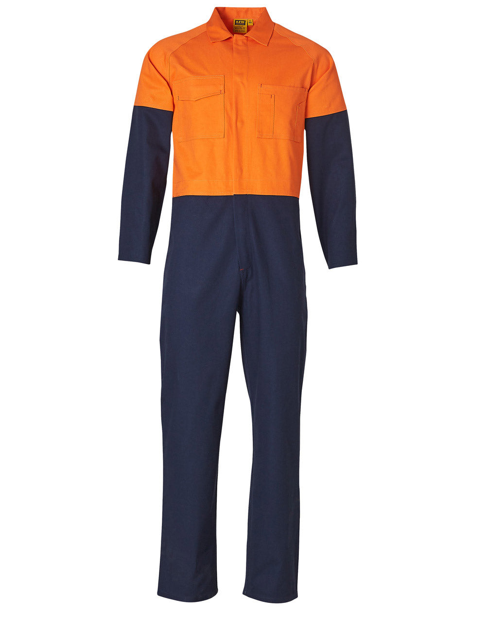 [SW204] Hi-Vis Two Tone Men's Cotton Drill Coverall-Regular