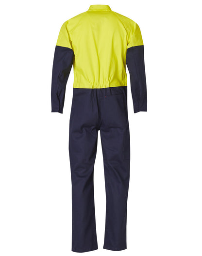 [SW204] Hi-Vis Two Tone Men's Cotton Drill Coverall-Regular