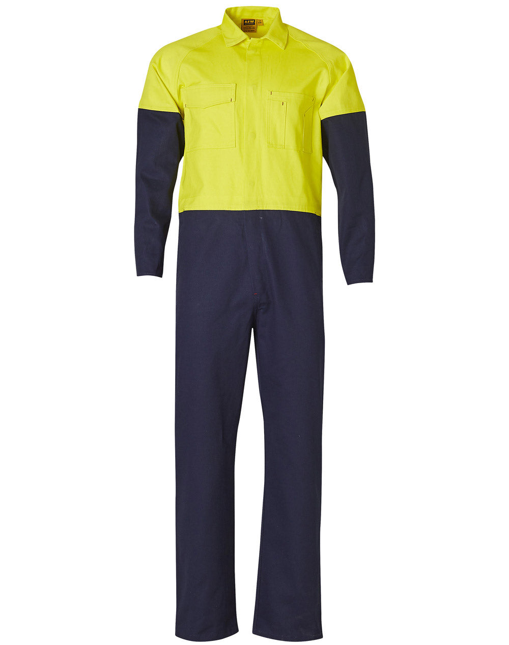 [SW204] Hi-Vis Two Tone Men's Cotton Drill Coverall-Regular