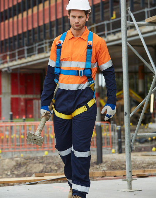 [SW207] Hi-Vis Men's Light Weight Cotton Coverall with 3M Tape-Regular