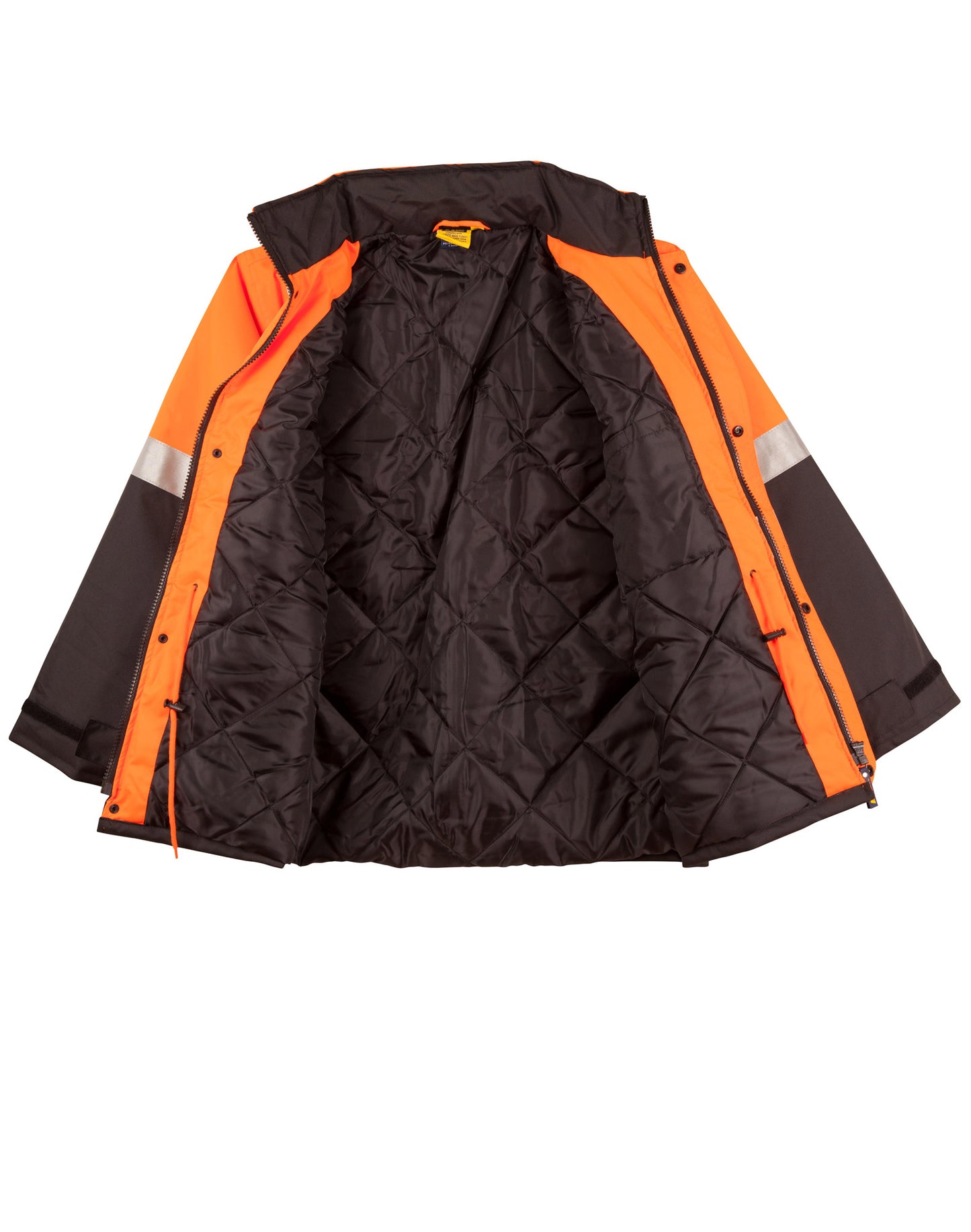 [SW28A] Hi-Vis Two Tone Rain Proof Quilted Safety Jacket With 3M Tapes