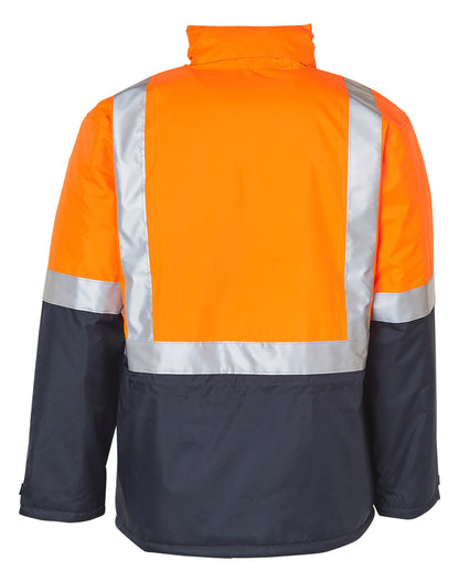 [SW28A] Hi-Vis Two Tone Rain Proof Quilted Safety Jacket With 3M Tapes