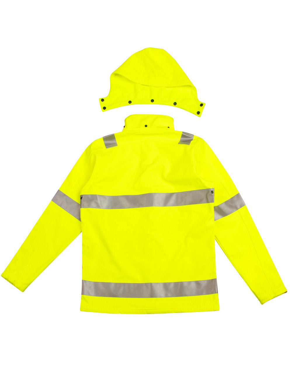 [SW30] Hi-Vis Softshell Hooded Jacket With 3M Tape