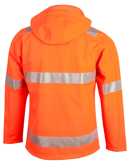 [SW30] Hi-Vis Softshell Hooded Jacket With 3M Tape