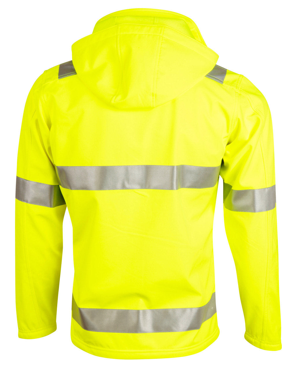 [SW30] Hi-Vis Softshell Hooded Jacket With 3M Tape