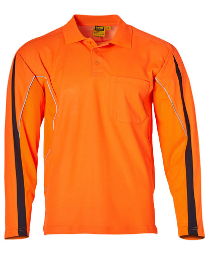 [SW33A] Men's Truedry L/S Hi-Vis Polo