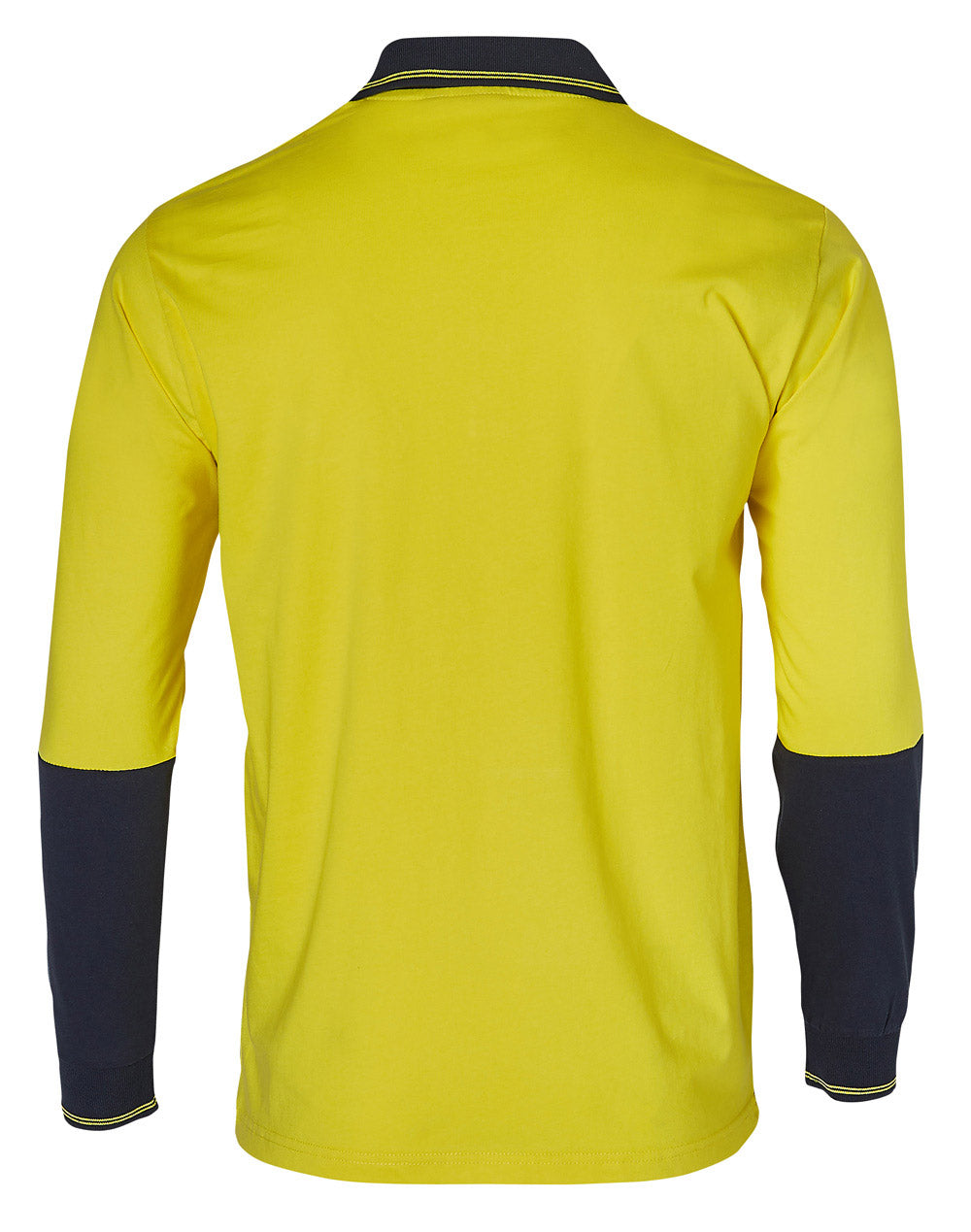 [SW36] Hi-Vis Cotton Two Tone L/S Safety Polo