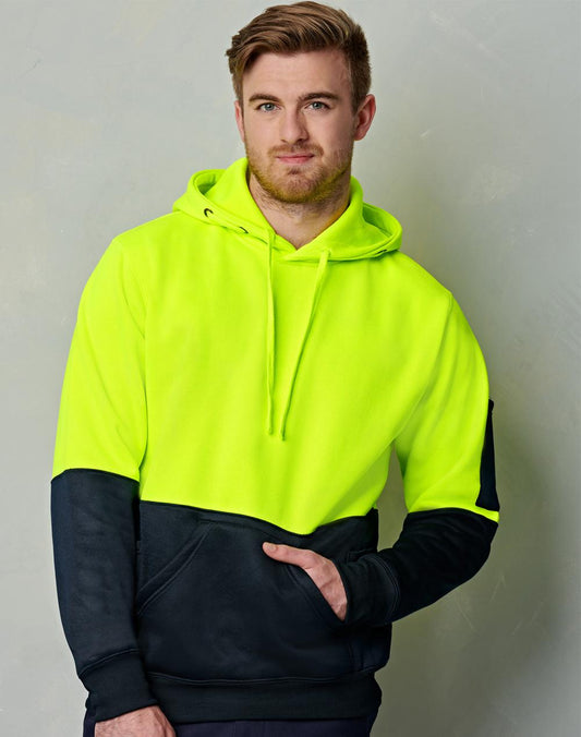 [SW38] Hi-Vis Two Tone Kangaroo Pocket Hoodie