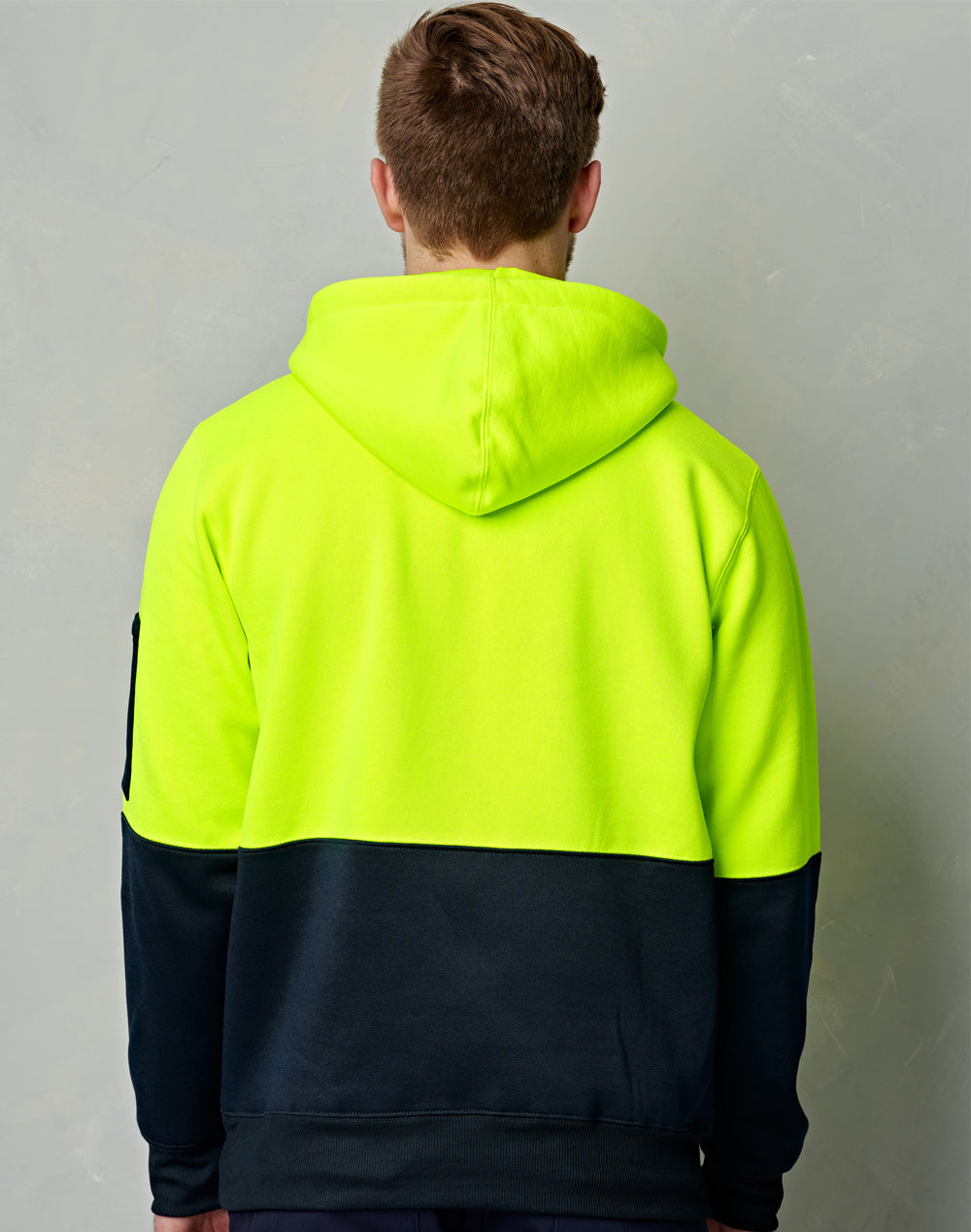 [SW38] Hi-Vis Two Tone Kangaroo Pocket Hoodie