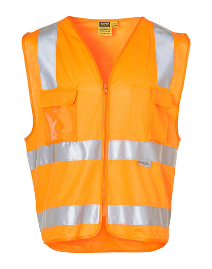 [SW42] Hi-Vis Safety Vest with ID Pocket & R/F Tapes