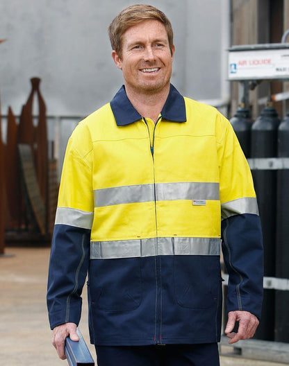 [SW46] Hi-Vis Two Tone Work Jacket With 3M Tapes