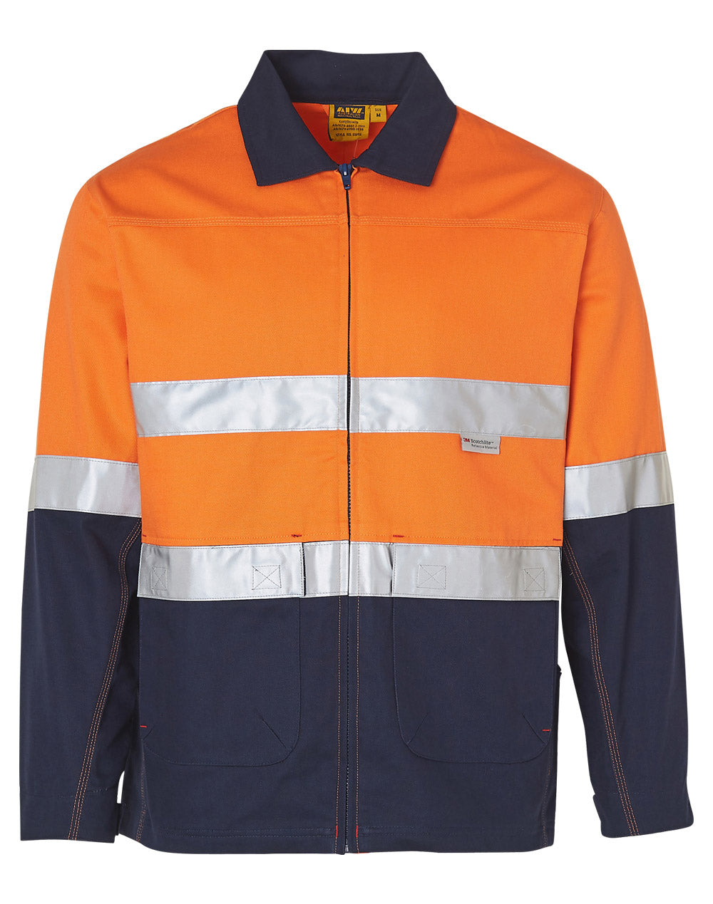 [SW46] Hi-Vis Two Tone Work Jacket With 3M Tapes