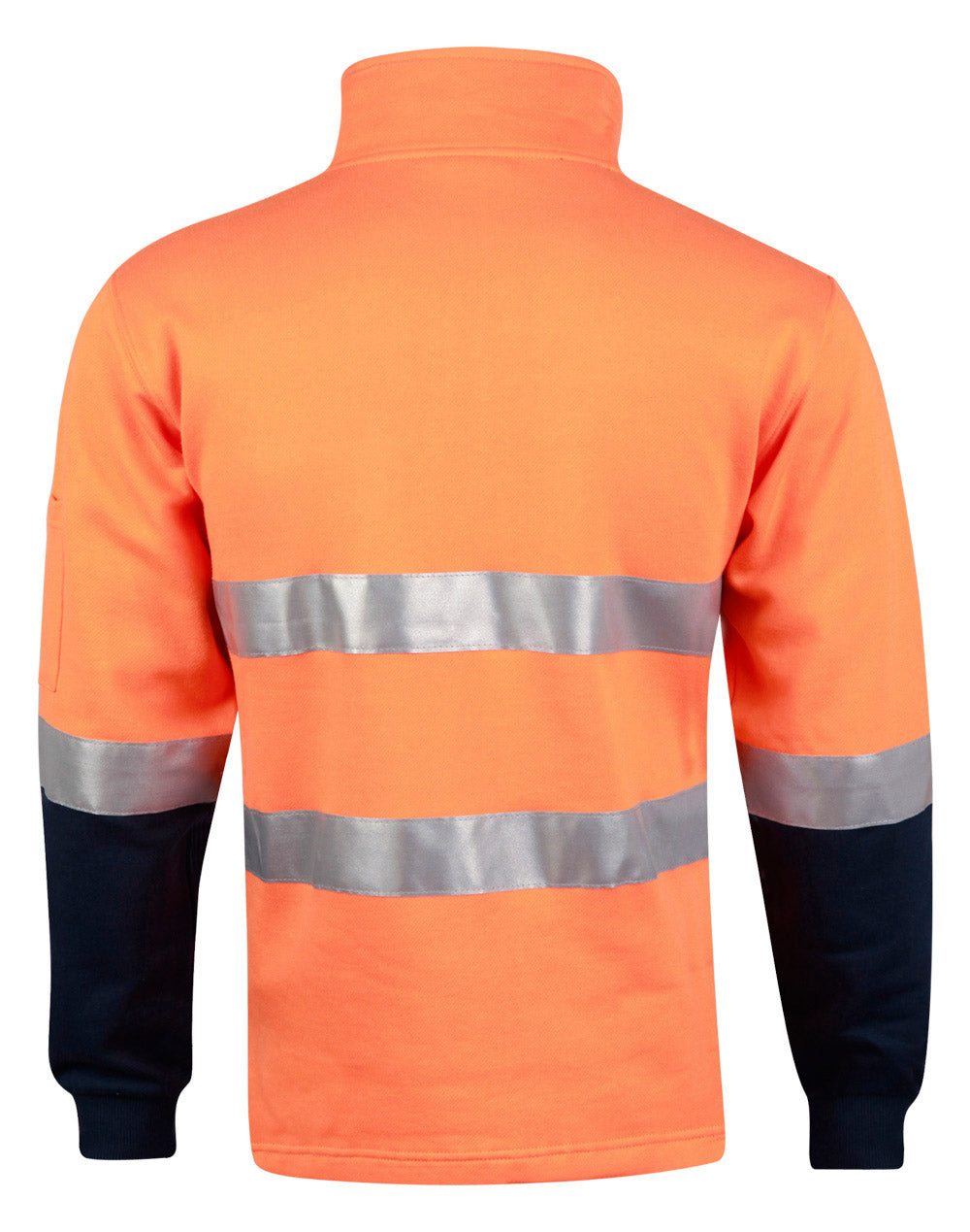 [SW48] Hi-Vis Two Tone Cotton Fleecy Sweat With 3M tapes