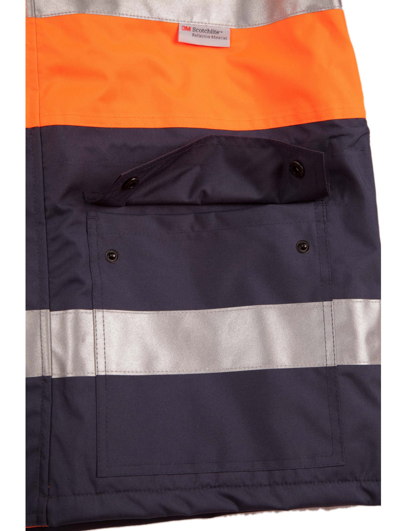 [SW50] Hi-Vis Long Line Safety Jacket With 3M Tapes