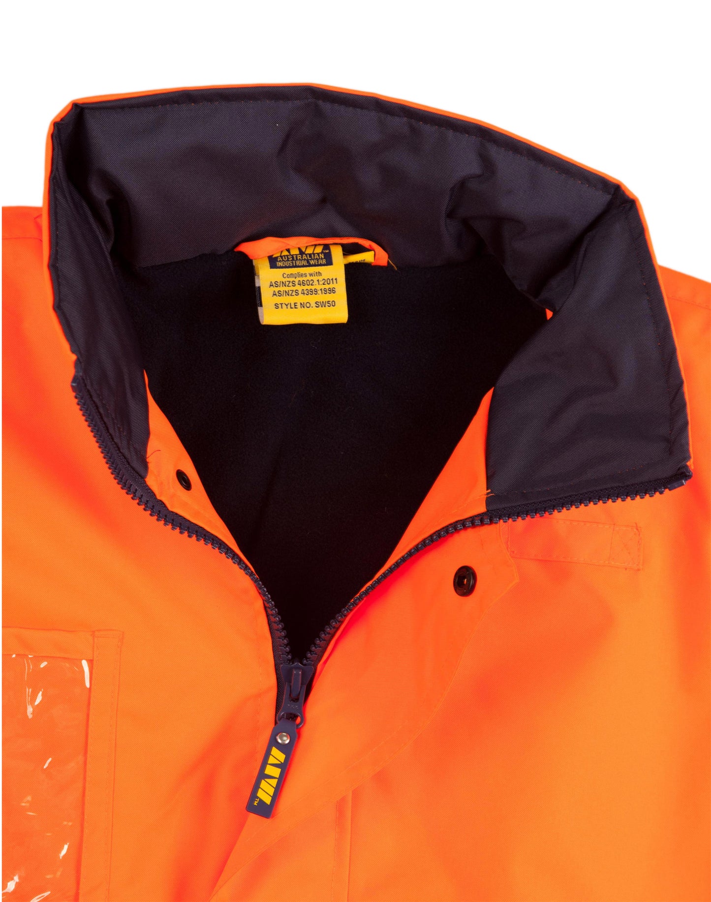 [SW50] Hi-Vis Long Line Safety Jacket With 3M Tapes