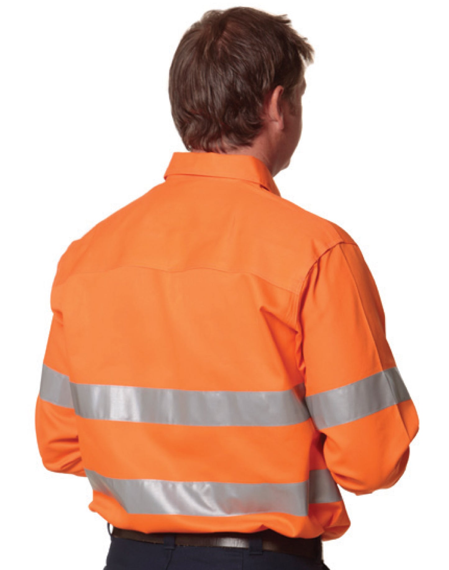 [SW52] Men's Hi-Vis L/S Drill Shirt With 3M Tapes