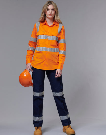 [WP15HV] Ladies' Heavy Cotton Pre-Shrunk Drill Pant with 3M Tape