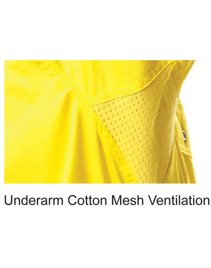 [SW65] Ladies' Hi-Vis L/S Safety Shirt 3M Tape