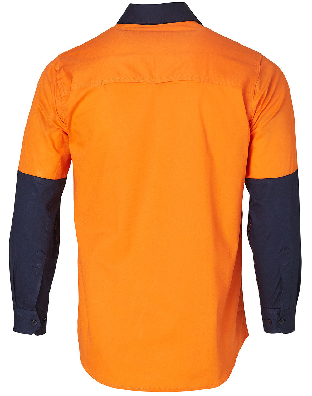 [SW58] Hi-Vis two tone Cool-Breeze L/S cotton work shirt