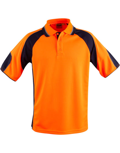 [SW61] Men's Hi-Vis Cooldry Contrast Polo with Sleeve Panels
