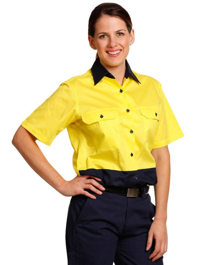 [SW63] Ladies' Hi-Vis S/S Safety Shirt