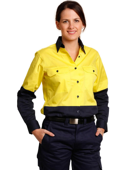 [SW64] Ladies' Hi-Vis L/S Safety Shirt
