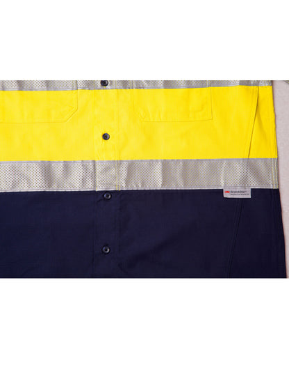 [SW69] Hi-Vis Cotton Rip-Stop L/S Shirt 3M Tape