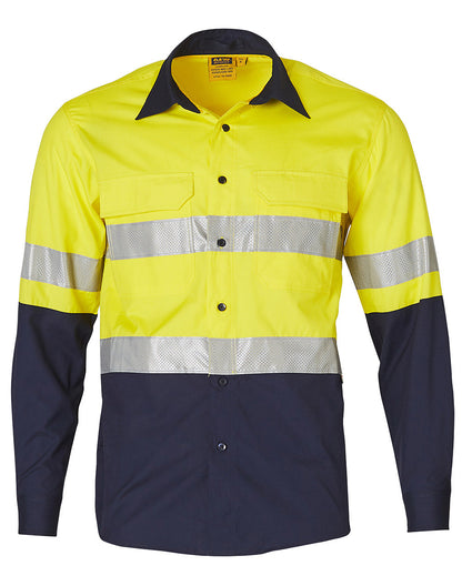 [SW69] Hi-Vis Cotton Rip-Stop L/S Shirt 3M Tape