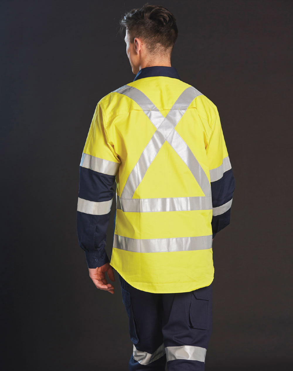 [SW70] Biomotion Two Tone Safety Shirt With X Tape