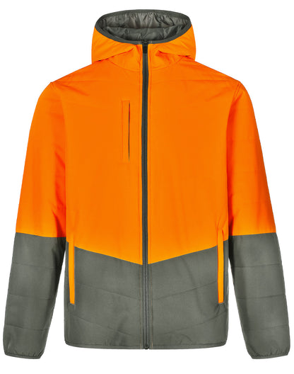 [SW80] Hi-Vis Quilted Two Tone Safety Jacket