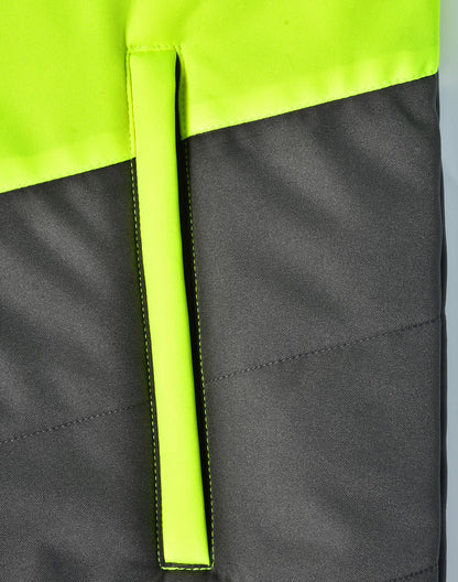 [SW80] Hi-Vis Quilted Two Tone Safety Jacket