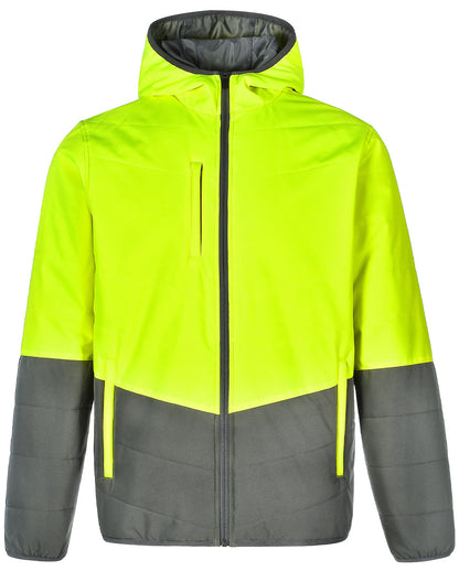 [SW80] Hi-Vis Quilted Two Tone Safety Jacket