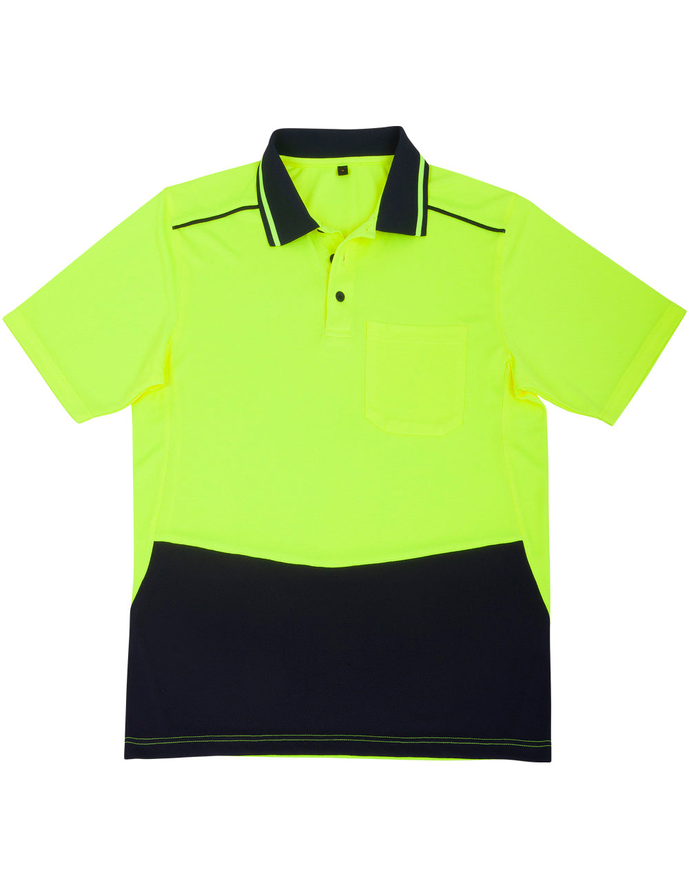 [SW81] Unisex Hi-Vis Bamboo Charcoal S/S Polo